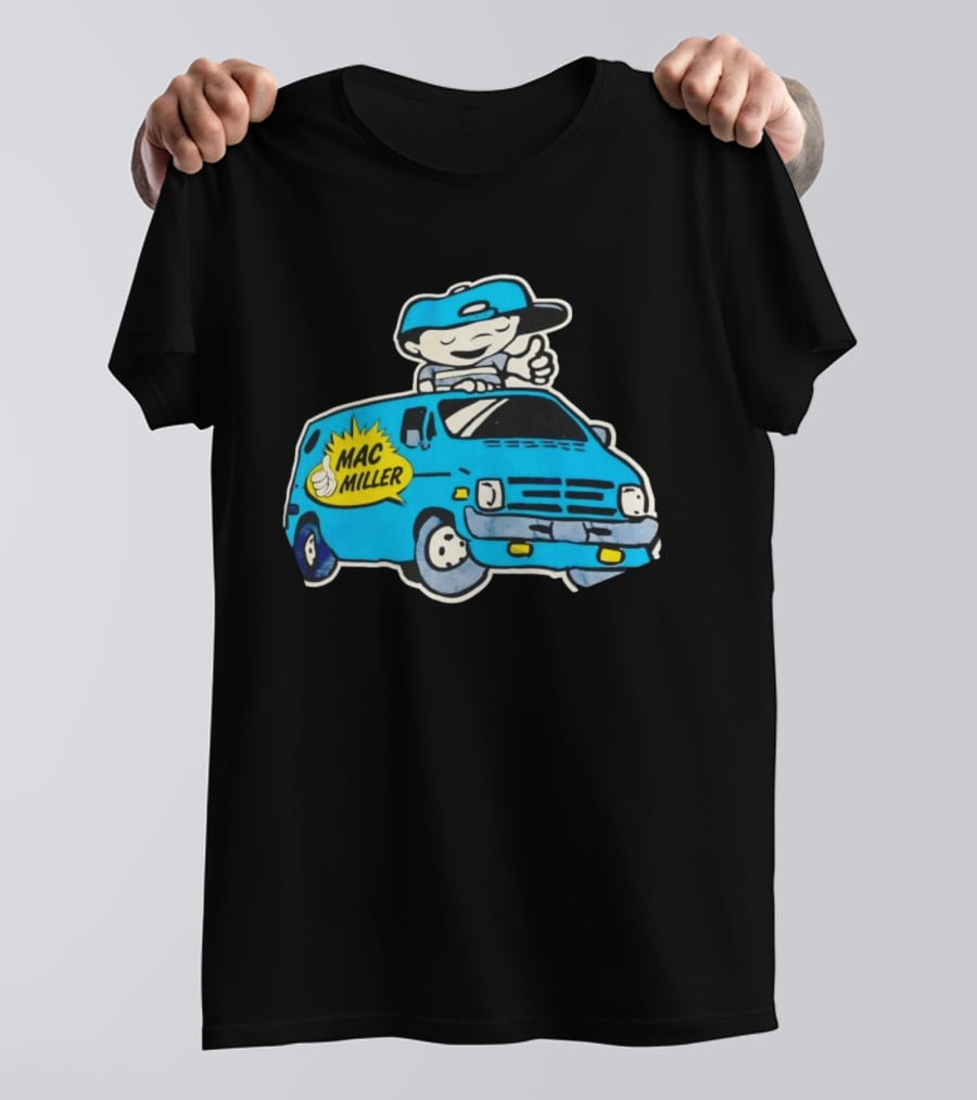 Mac Miller Under The Influence Of Music Cartoon Van T-Shirt