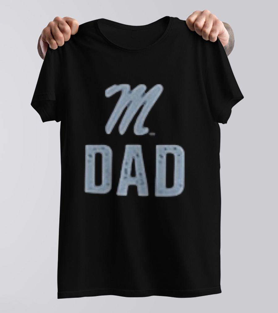 Ole Miss Rebels M Dad Father's Day 2026 Two Sided T-Shirt