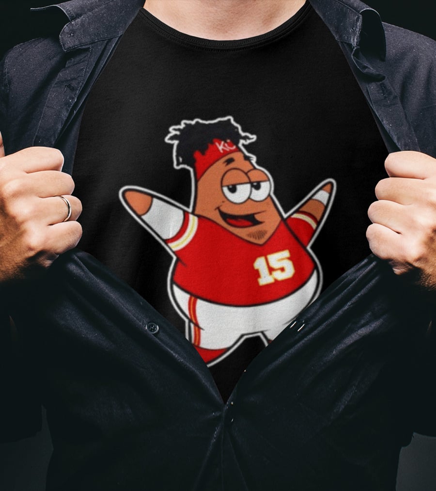 Patrick Star Mahomes 15 Kansas City Chiefs T-Shirt