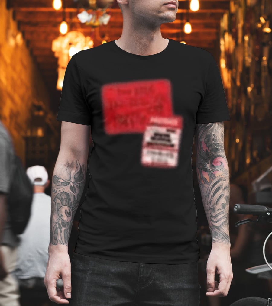 Revealed Clothing Hardwell Sticker Tour 2026 Red Visions T-Shirt