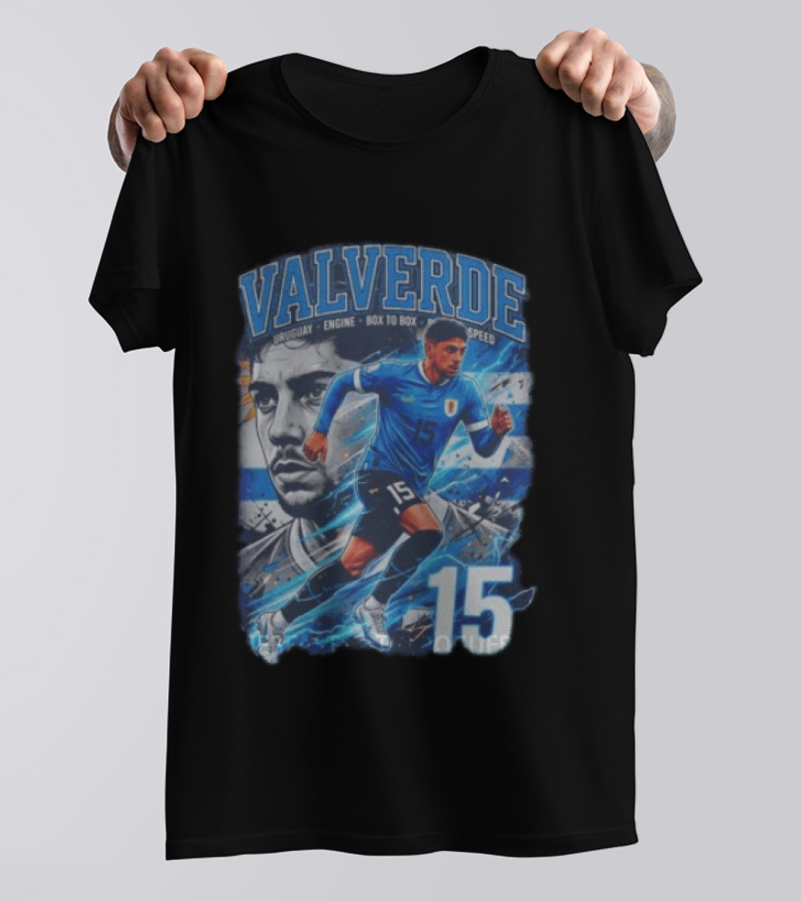 Valverde Uruguay Engine Box To Box Speed 15 T-Shirt