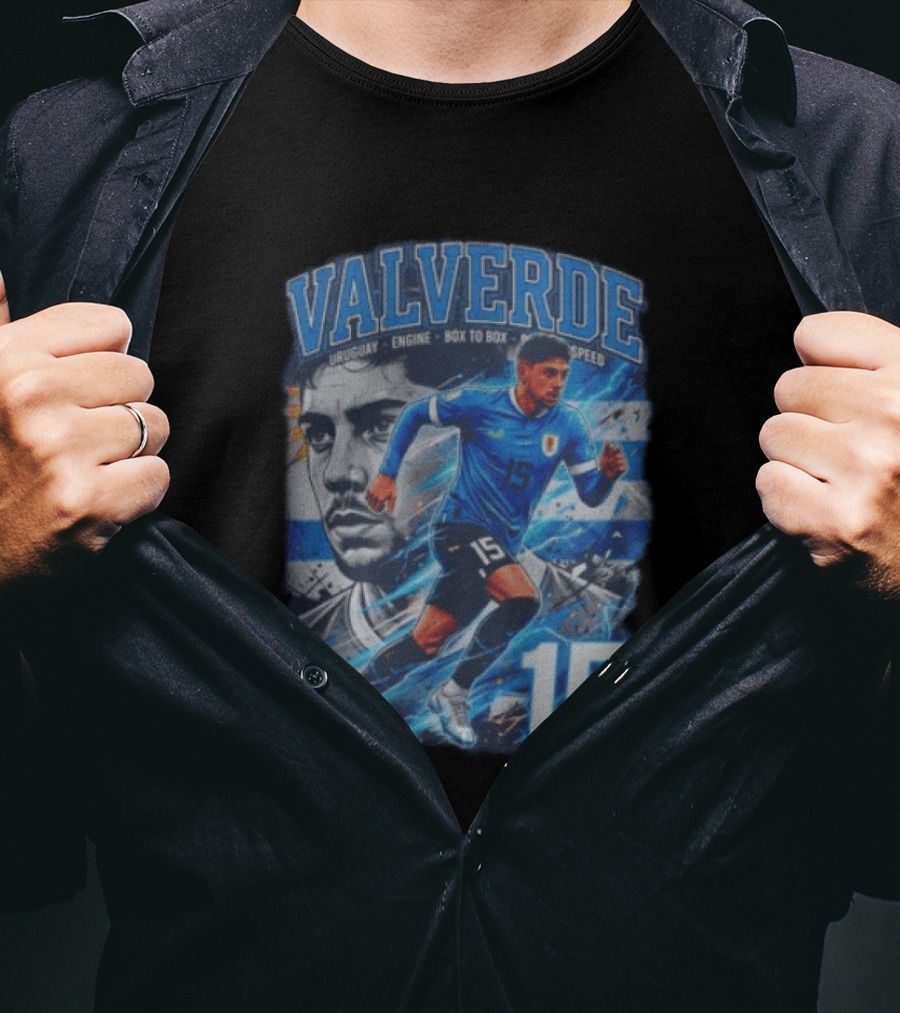 Valverde Uruguay Engine Box To Box Speed 15 T-Shirt