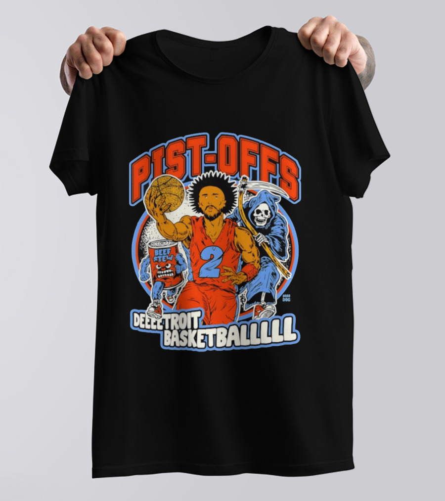 Pist Offs Detroit Basketballl Cade Cunningham Beef Stew Grim Reaper T-Shirt