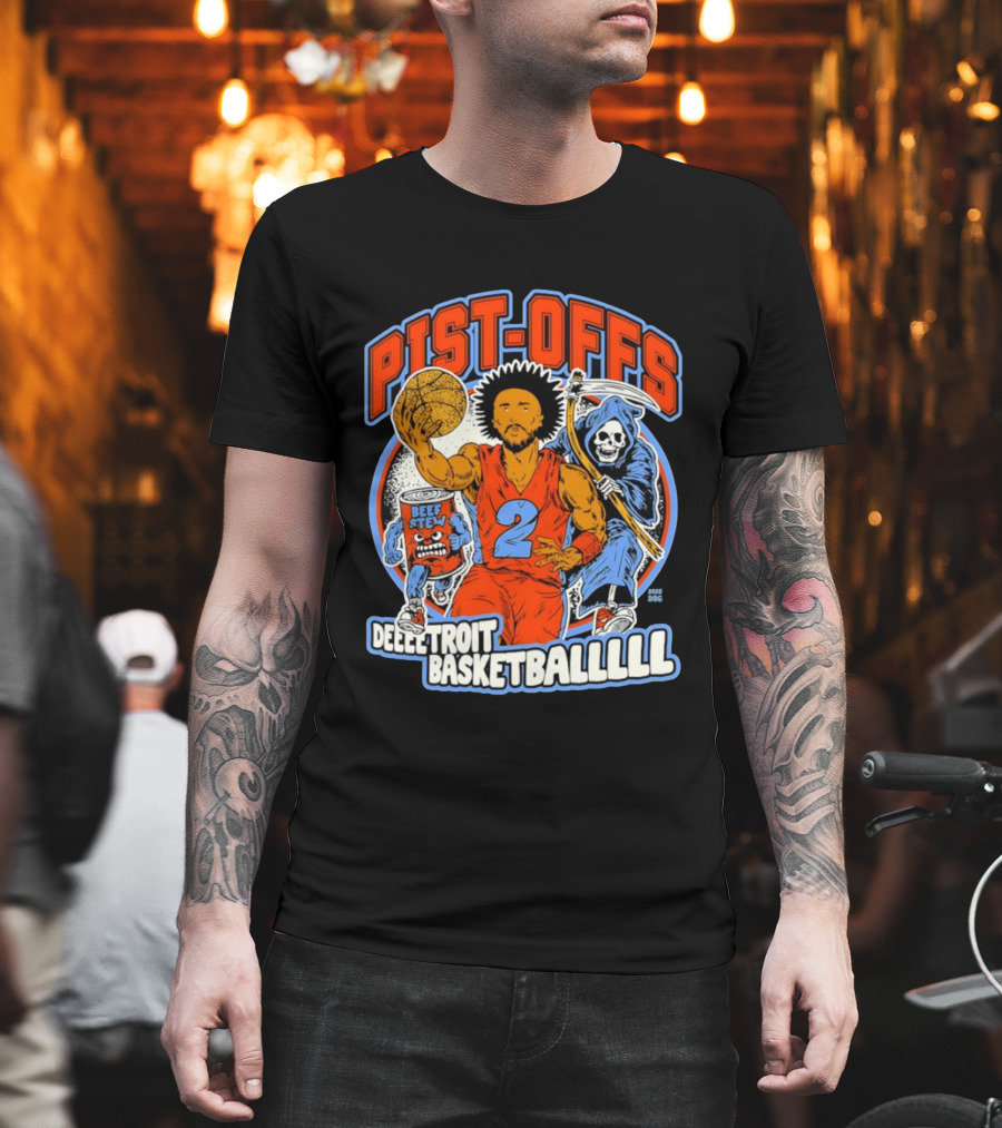 Pist Offs Detroit Basketballl Cade Cunningham Beef Stew Grim Reaper T-Shirt