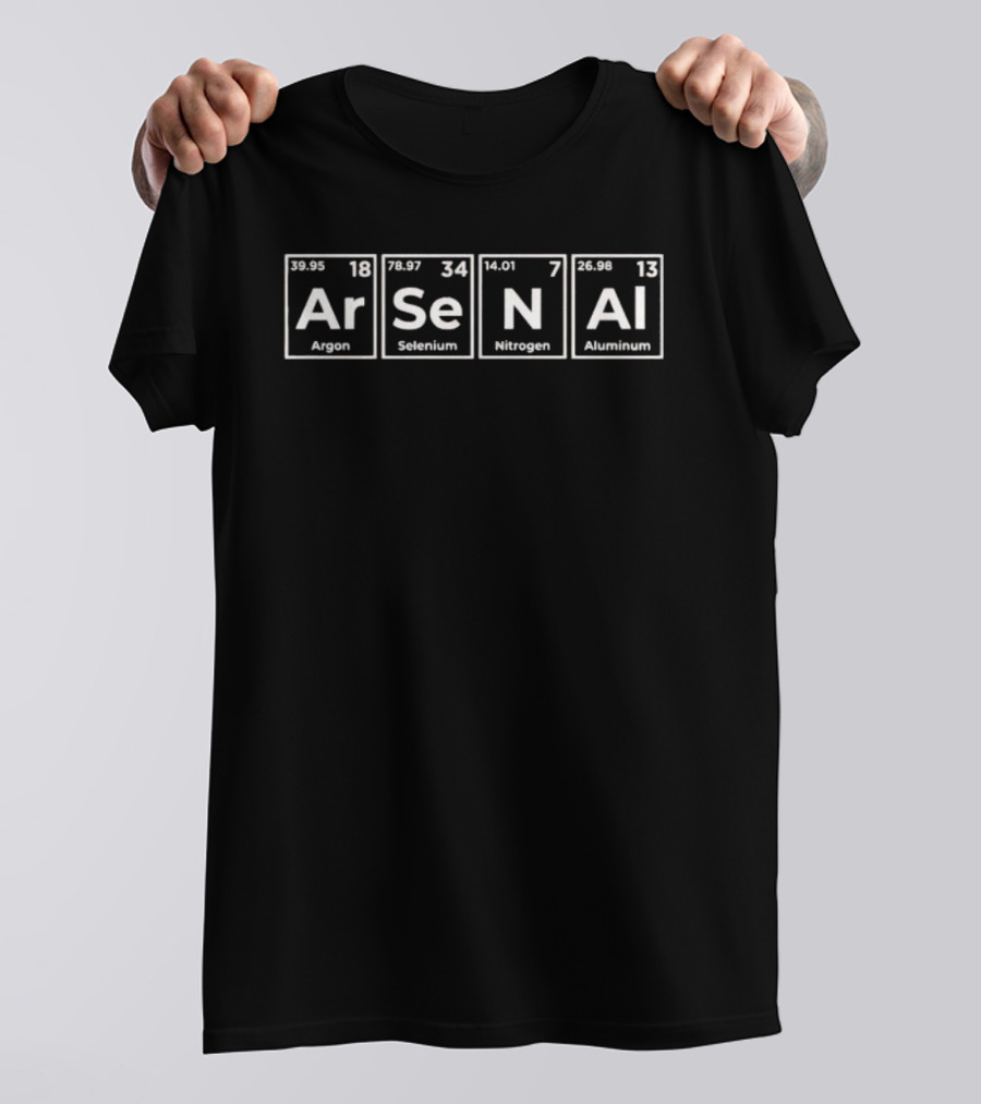Chemical Arsenal 2026 Argon Selenium Nitrogen Aluminum Periodic T-Shirt