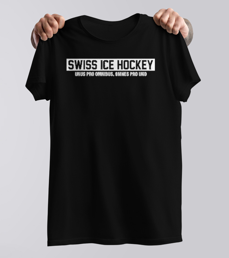 Swiss Ice Hockey Unus Pro Omnibus Omnes Pro Uno Team Spirit T-Shirt