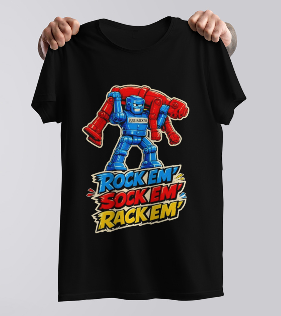 The Spiral Lucas DaSilva Blue Racker Rock Em' Sock Em' Rack Em T-Shirt