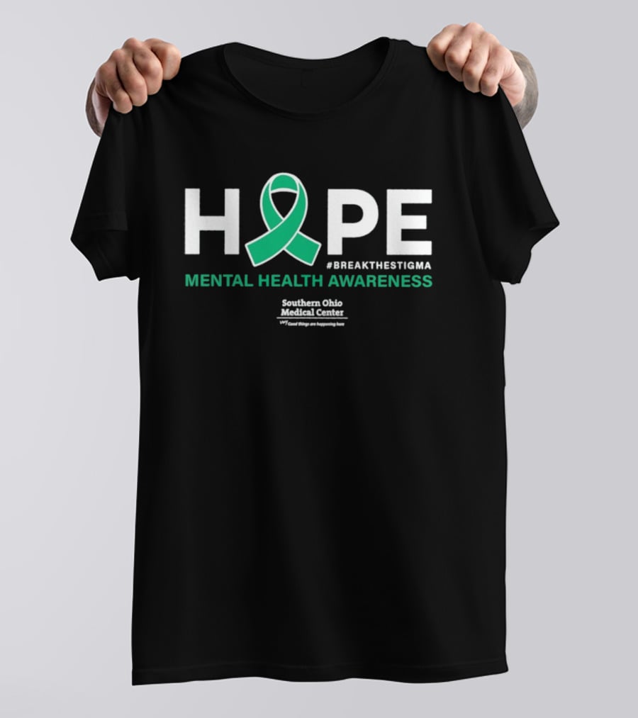 HOPE Mental Health Awareness BreakTheStigma Southern Ohio Medical Center T-Shirt