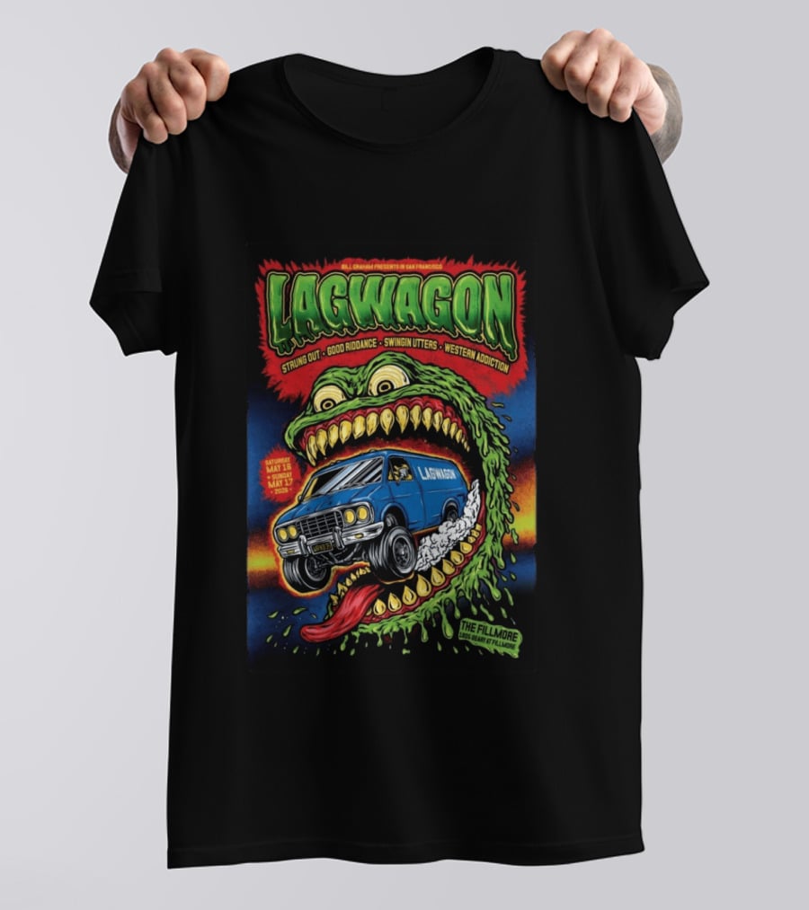 Bill Graham Presents Lagwagon San Francisco The Fillmore May 2026 Van T-Shirt