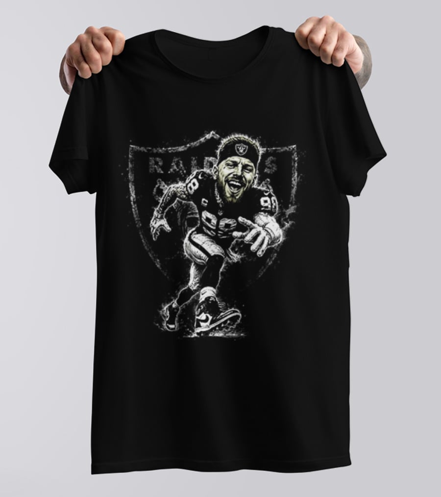Las Vegas Raiders Maxx Crosby Caricature NFL Player 98 T-Shirt