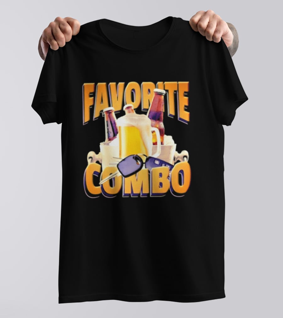 Favorite Combo Beer 90s Bootleg Bottles And T-Shirt