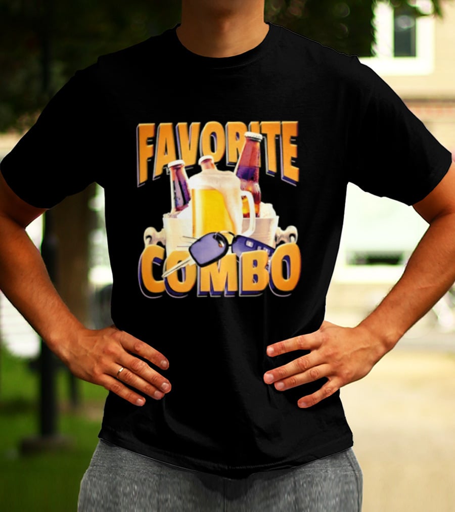 Favorite Combo Beer 90s Bootleg Bottles And T-Shirt