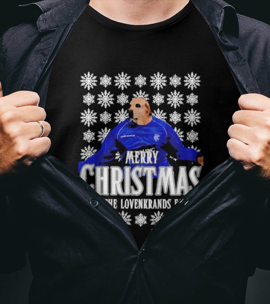 Merry Christmas From The Lovenkrands Family Snowflake T-Shirt