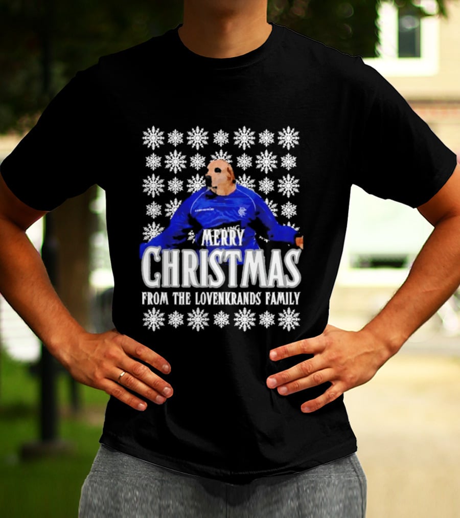 Merry Christmas From The Lovenkrands Family Snowflake T-Shirt