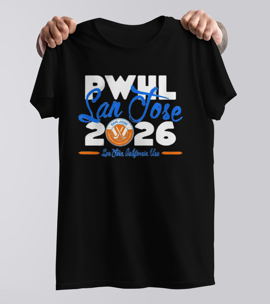 PWHL San Jose 2026 Professional Women's Hockey League California USA T-Shirt