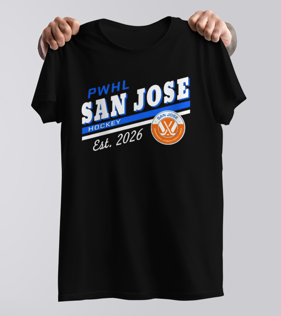 PWHL San Jose Hockey Est 2026 Women's Team T-Shirt