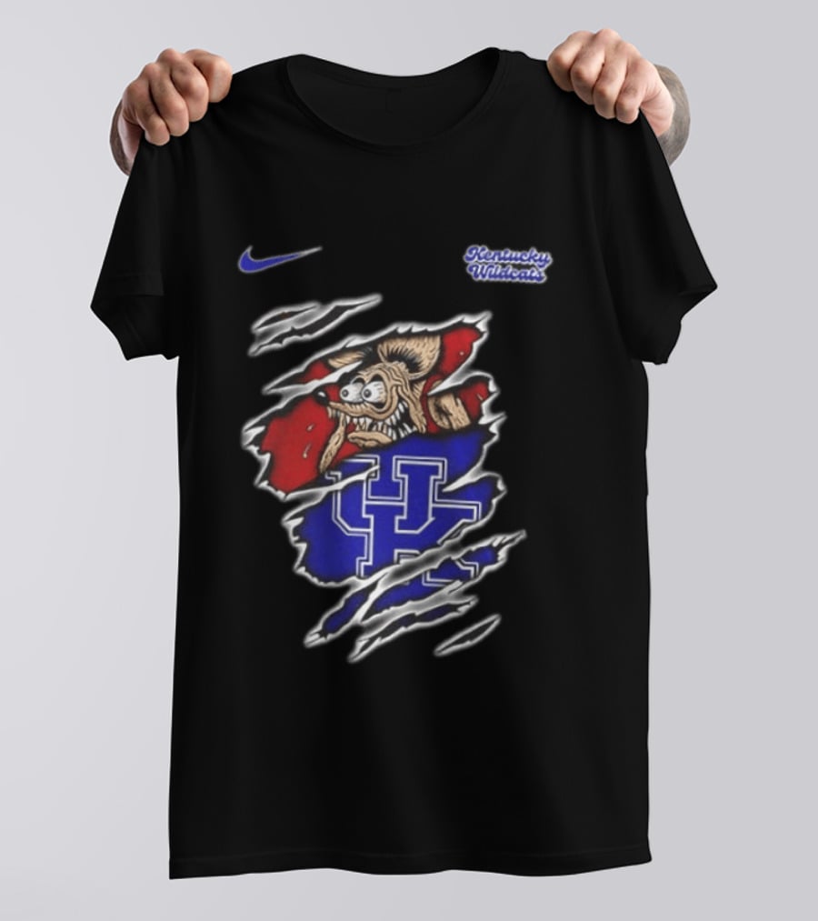 Kentucky Wildcats NCAA Nike Rat Fink Built Not To Bow Double Sided T-Shirt