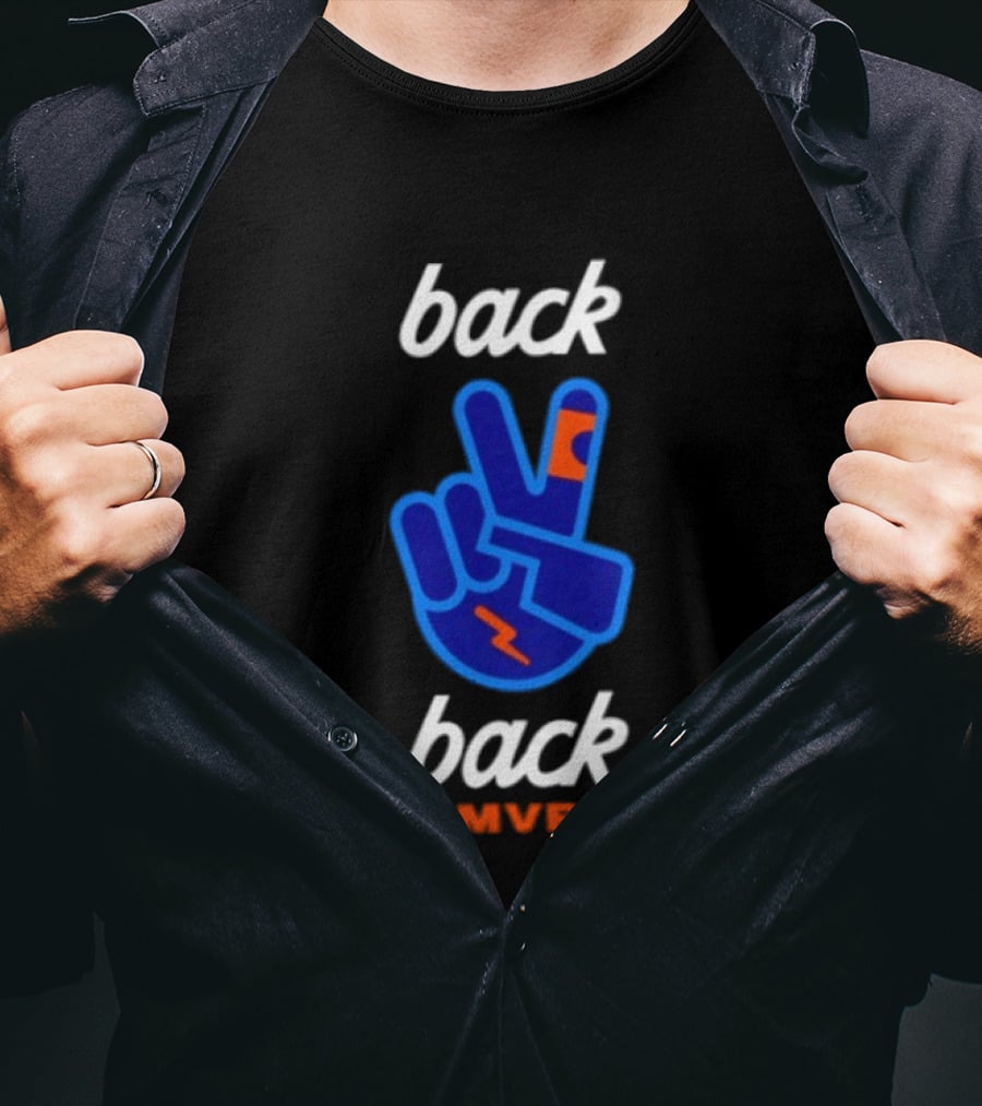 Oklahoma City Thunder Shai Gilgeous Back 2 Back MVP T-Shirt