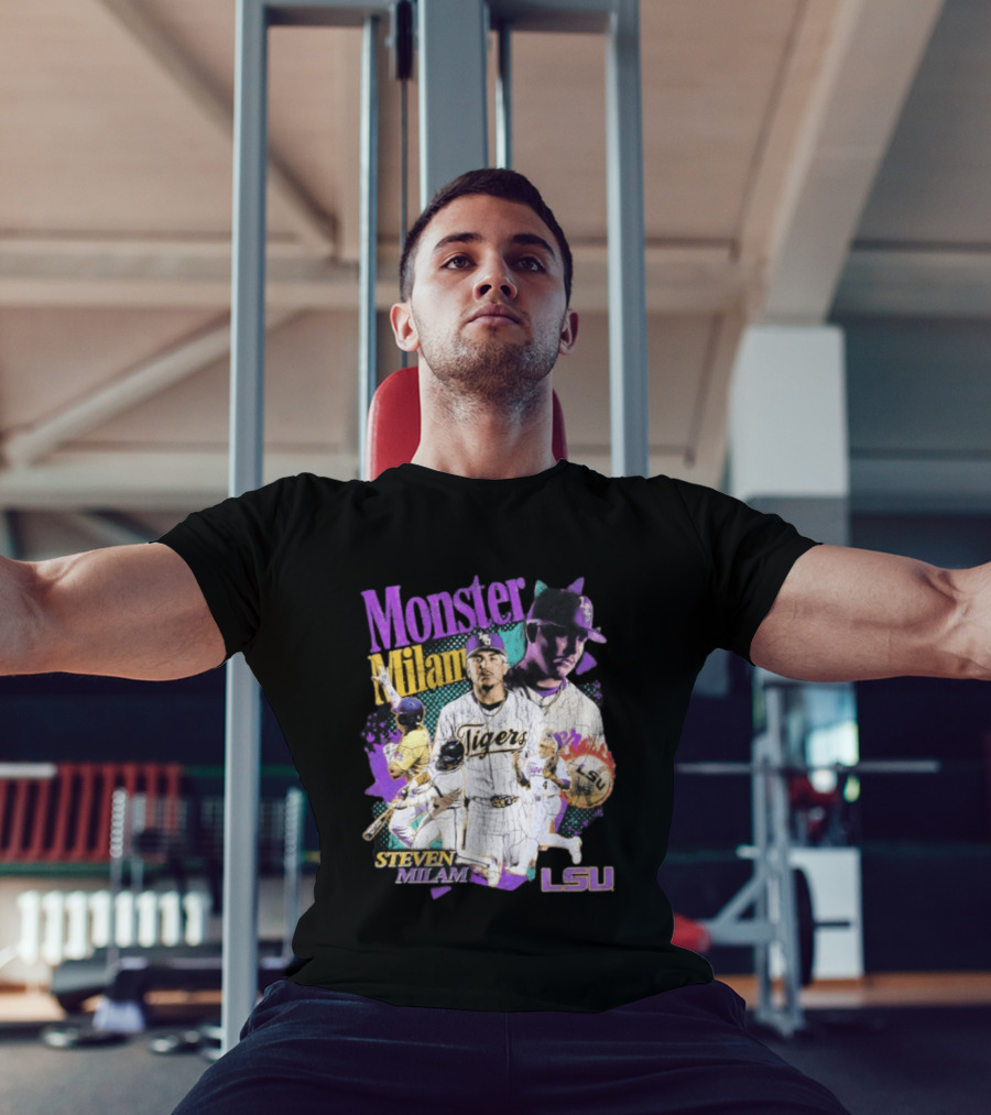 Monster Milam LSU Tigers Steven Milam Baseball T-Shirt