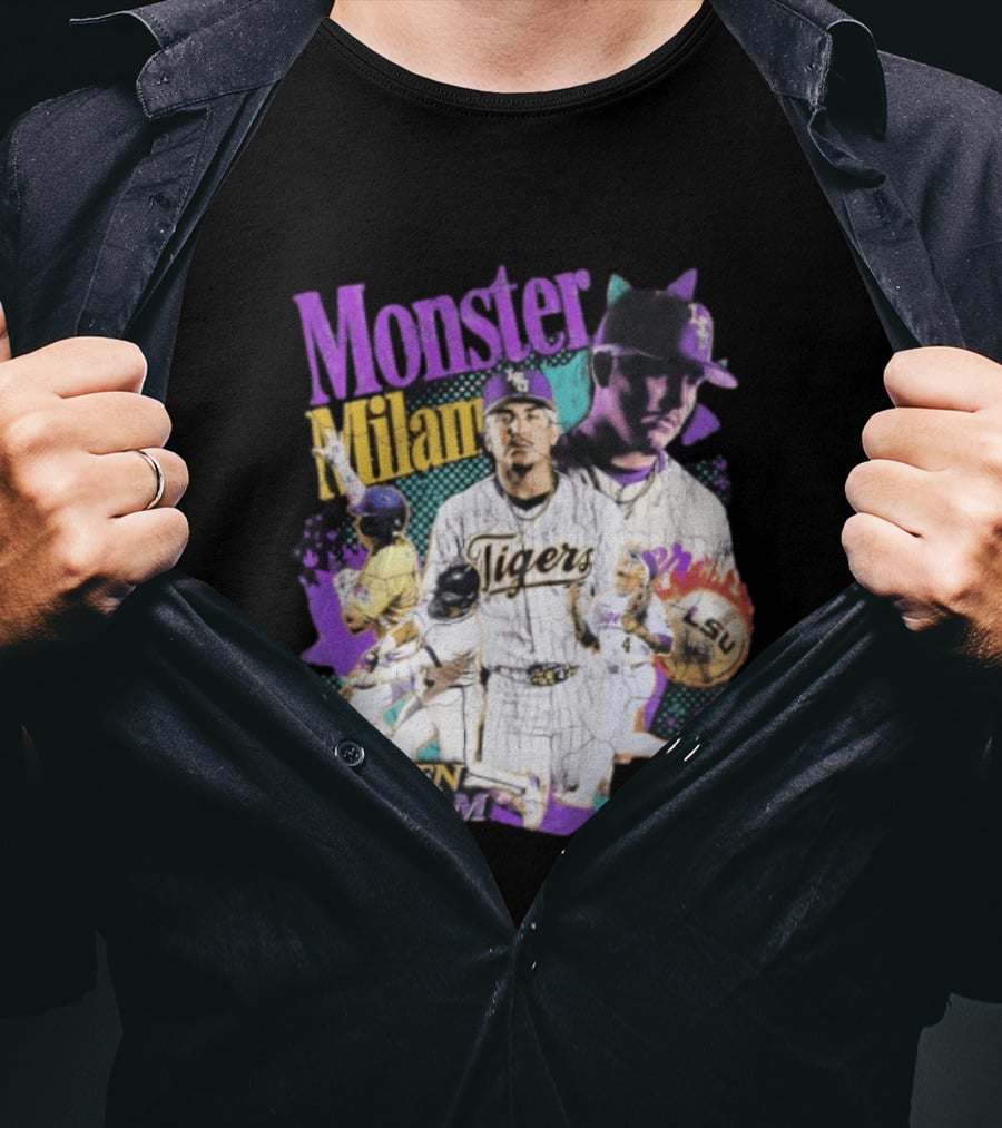 Monster Milam LSU Tigers Steven Milam Baseball T-Shirt