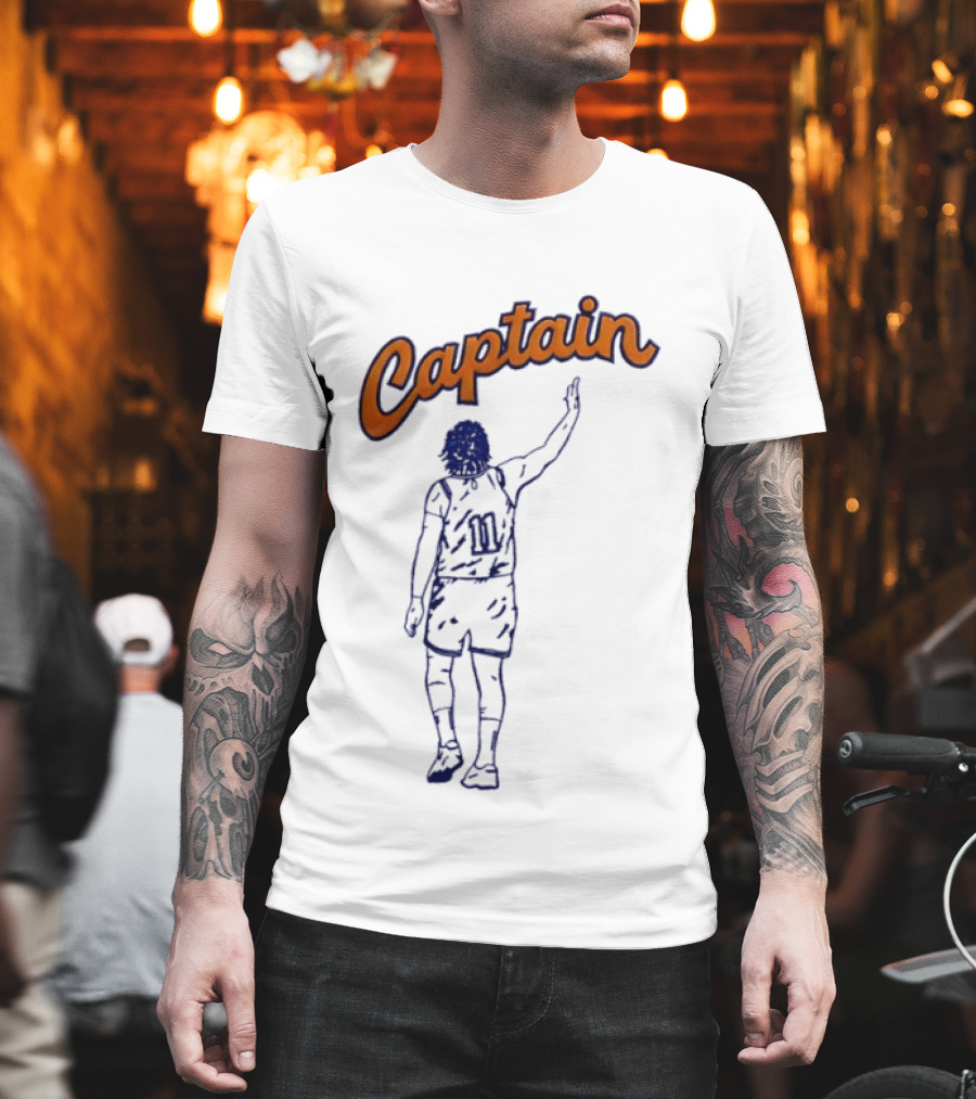 Allan Houston Number 11 New York Knicks Captain Basketball Madison Square Garden NBA T-Shirt