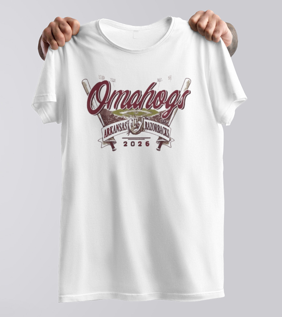 Arkansas Razorbacks Omahogs 2026 NCAA Baseball T-Shirt