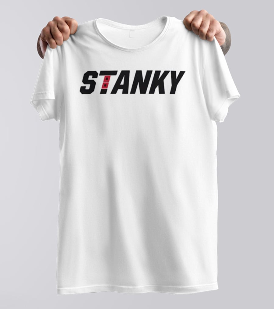 Carolina Hurricanes Stanky Block Text With Double Flag Stylized T T-Shirt