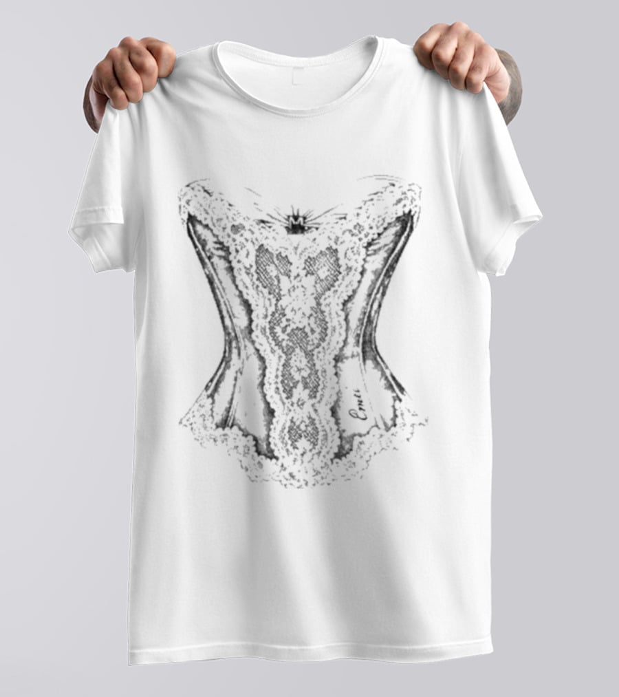 Emei Corset Victorian Lace Aesthetic T-Shirt