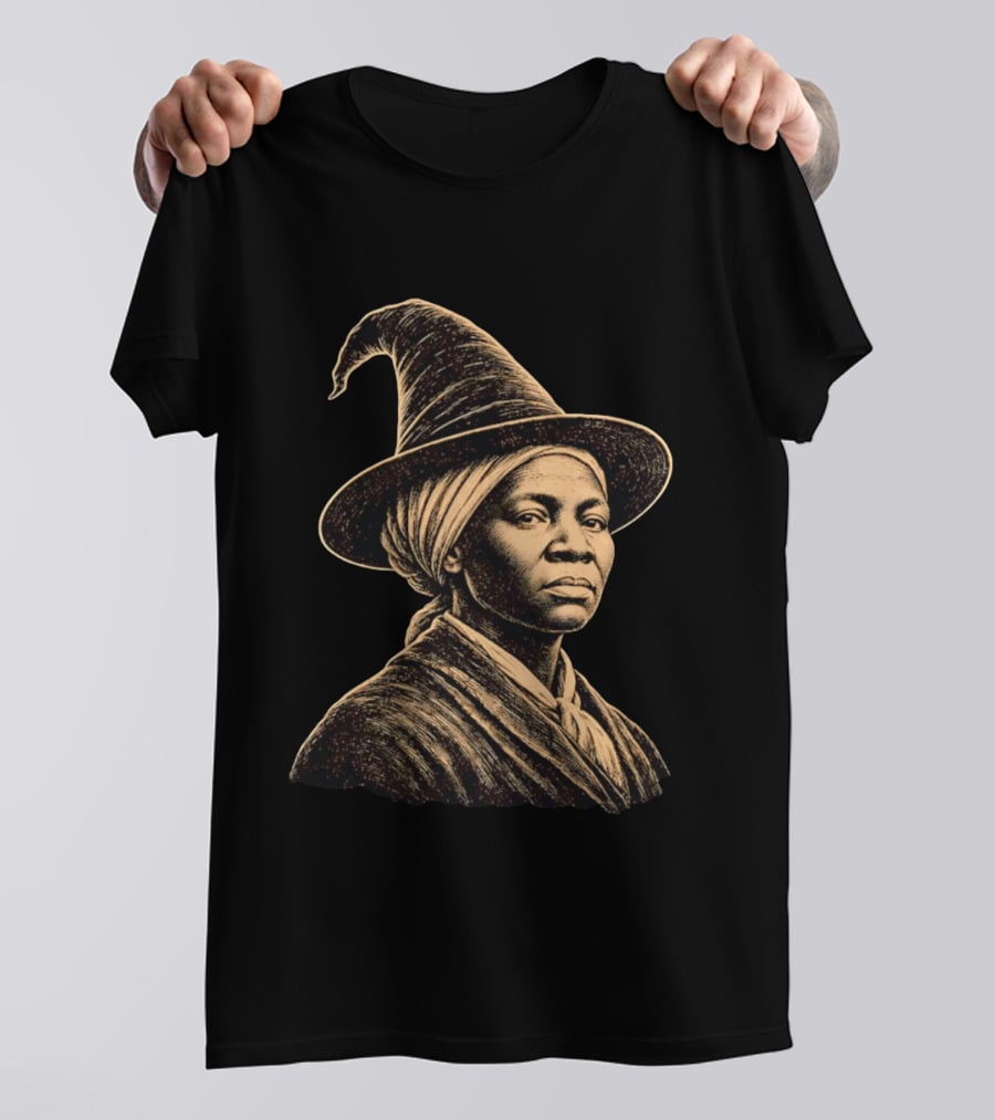 Wizard Hat Harriet Tubman Magic Historical Fusion T-Shirt