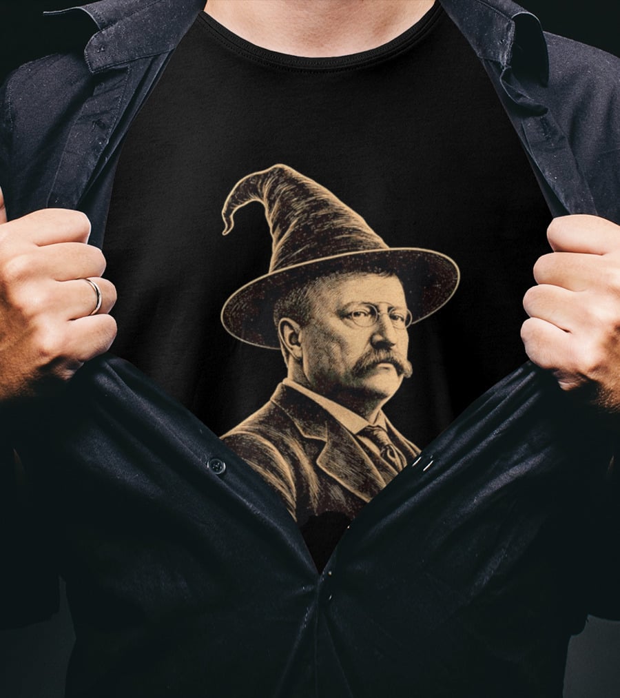 Theodore Roosevelt Wizard Hat T-Shirt