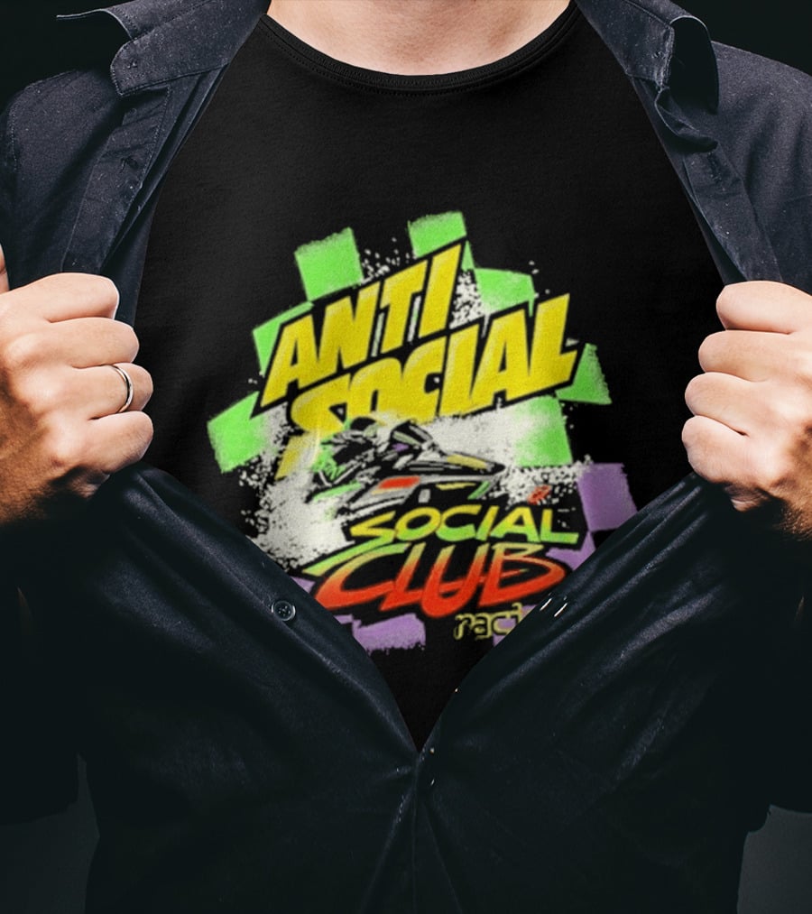 Anti Social Social Club Racing Arctic Snowmobile T-Shirt