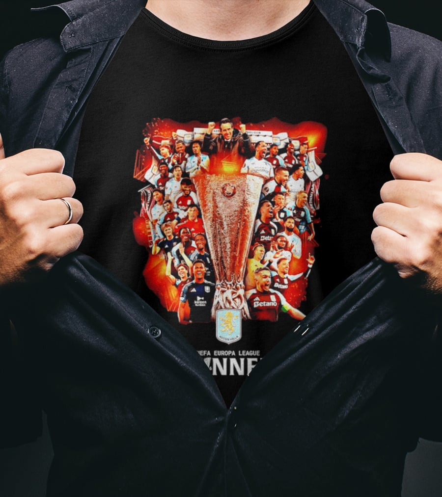 Aston Villa UEFA Europa League 2026 Istanbul Final Champions T-Shirt