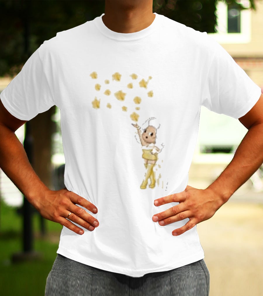 Mainfactor Xoxo Your All Star Cheerful Character With Yellow Confetti T-Shirt