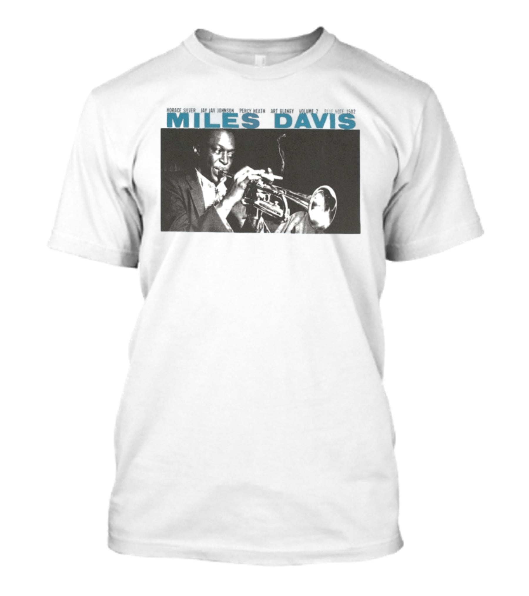 Miles Davis Volume 2 Jazz Horace Silver JJ Johnson Black And White Album Cover T-Shirt