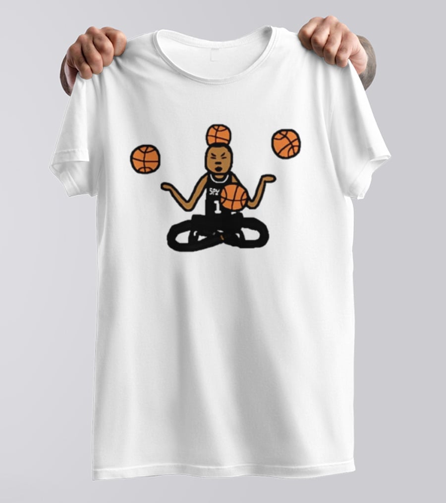 Monk Wemby Victor Wembanyama Juggling Basketballs San Antonio Spurs T-Shirt