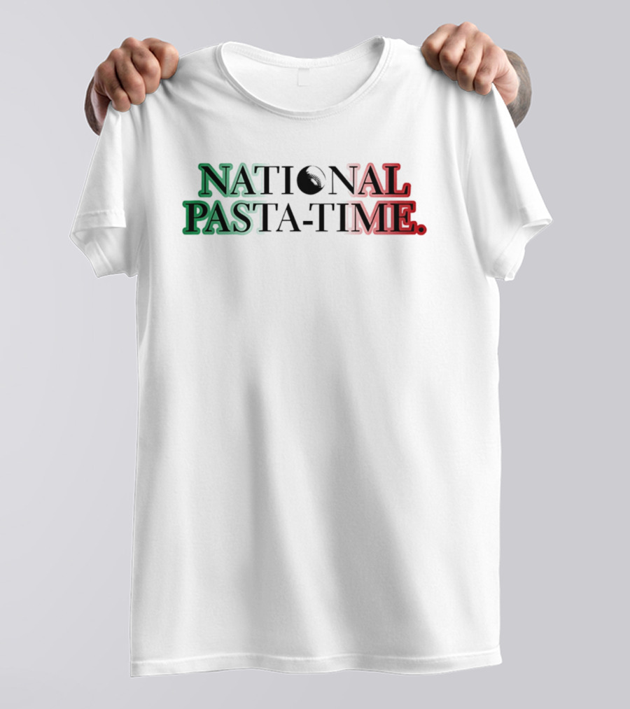 National Pasta Time Italy Flag T-Shirt