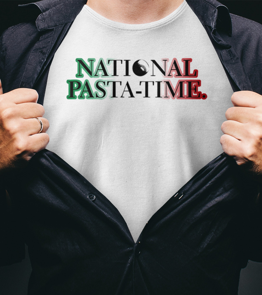 National Pasta Time Italy Flag T-Shirt