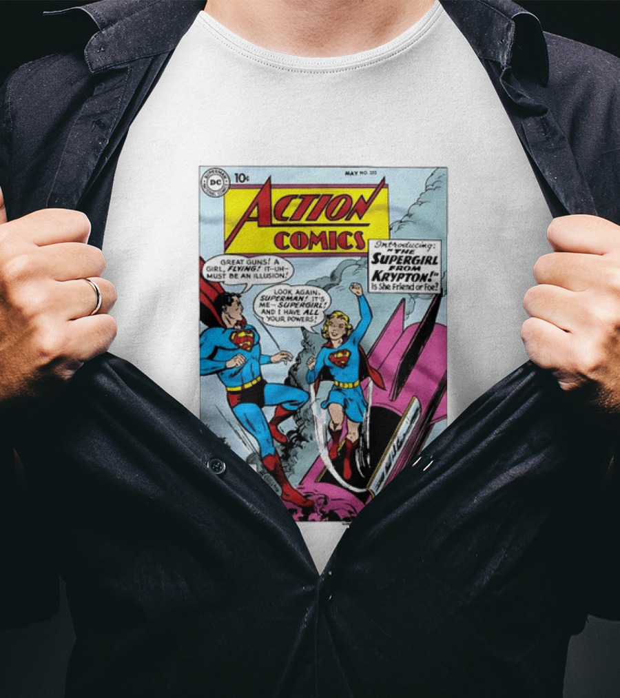 Action Comics 252 Superman Meets Supergirl From Krypton DC Comics 1959 T-Shirt