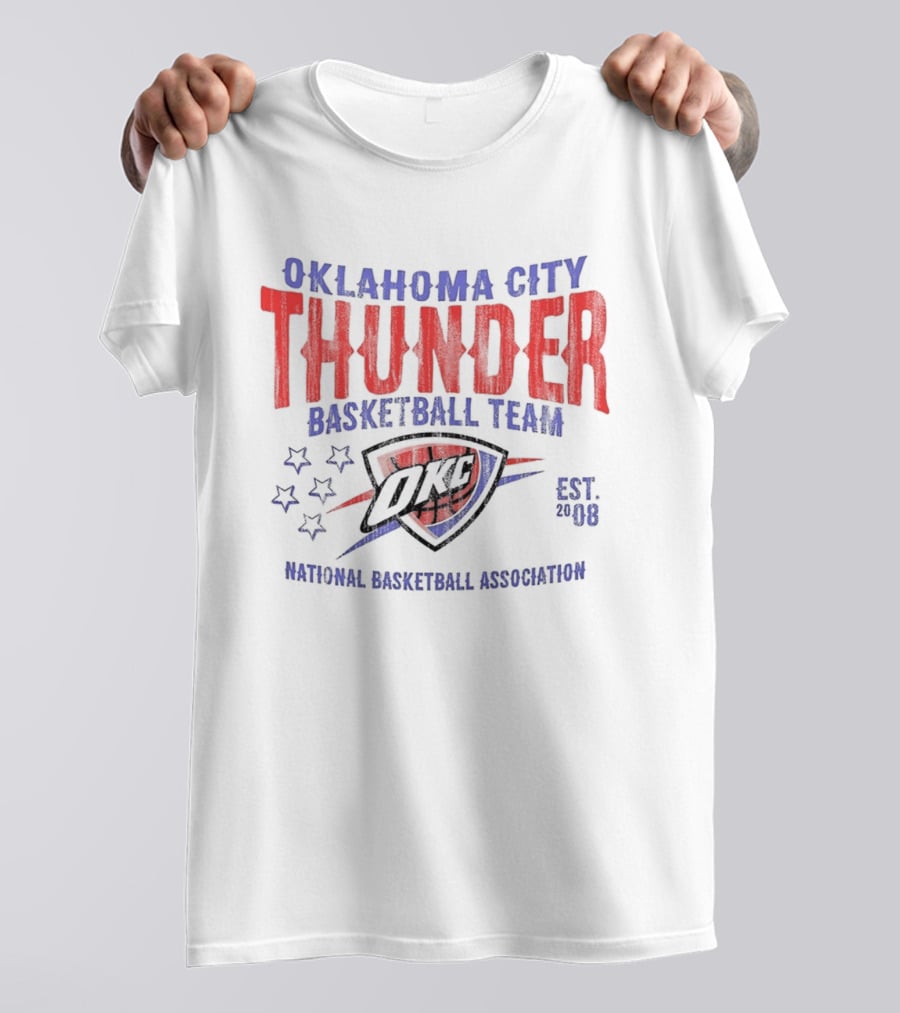 Oklahoma City Thunder Basketball Team National Basketball Association Est 2008 OKC T-Shirt