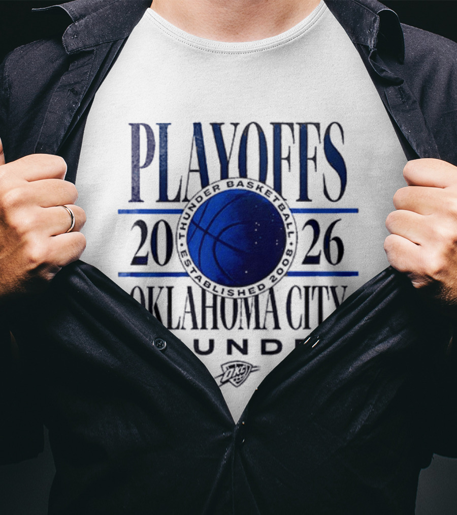Oklahoma City Thunder Playoffs 2026 Loud City Basketball T-Shirt