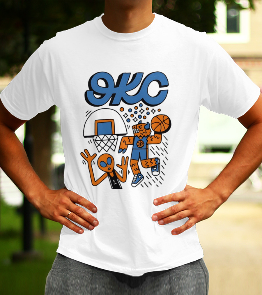 OKC Thunder Rumble Dunk Basketball T-Shirt