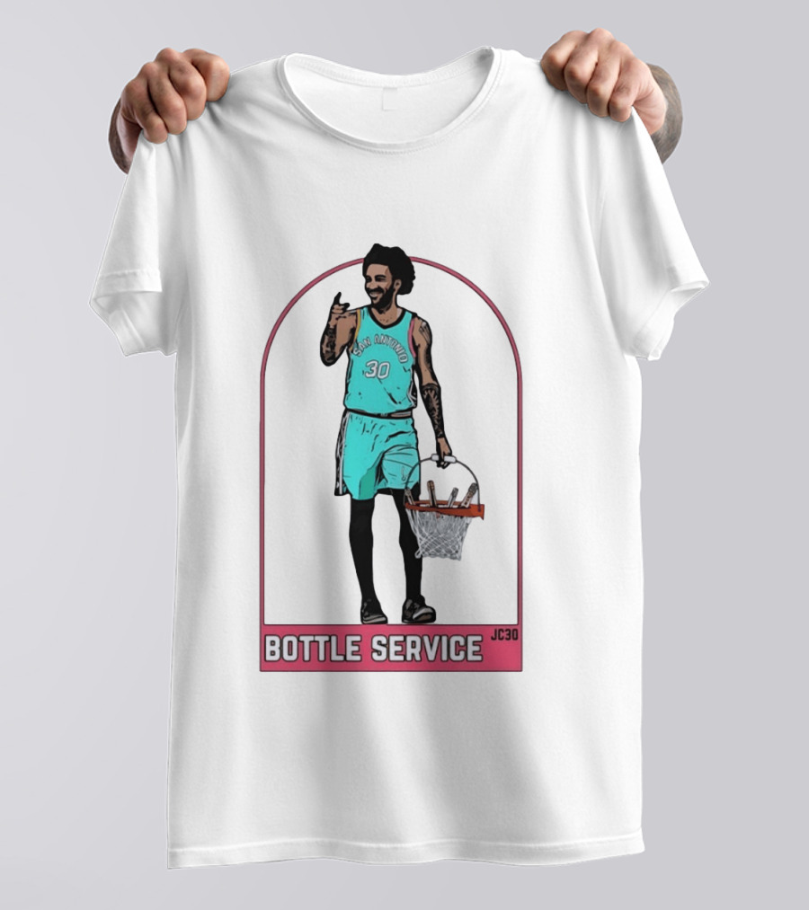 San Antonio Jeremy Sochan Bottle Service JC30 T-Shirt