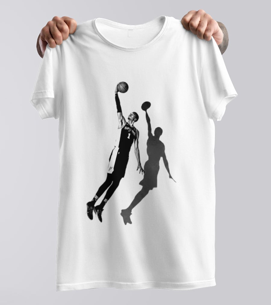 Premiun Wemby And The Nuns Spurs Basketball Iconic Dunk T-Shirt