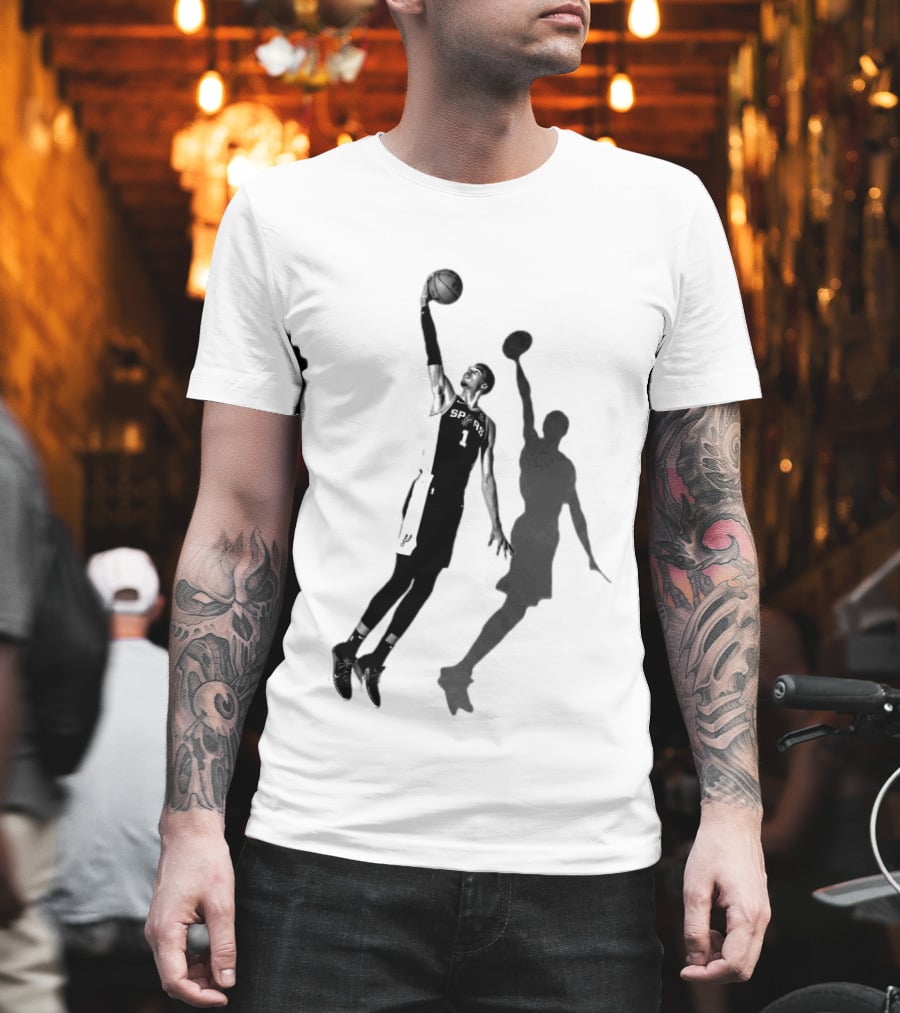 Premiun Wemby And The Nuns Spurs Basketball Iconic Dunk T-Shirt