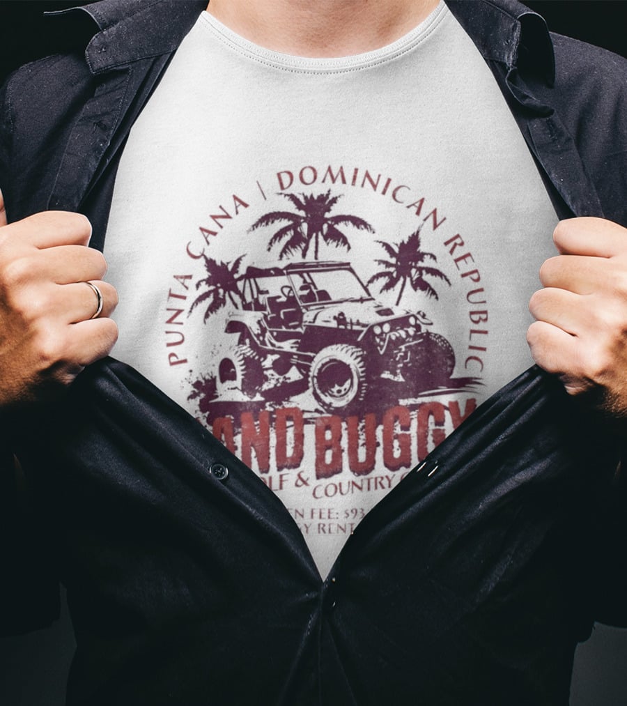 Punta Cana Dominican Republic Sand Buggy Golf Country Club Green Fee 93 USD Cart Rental 97 USD T-Shirt