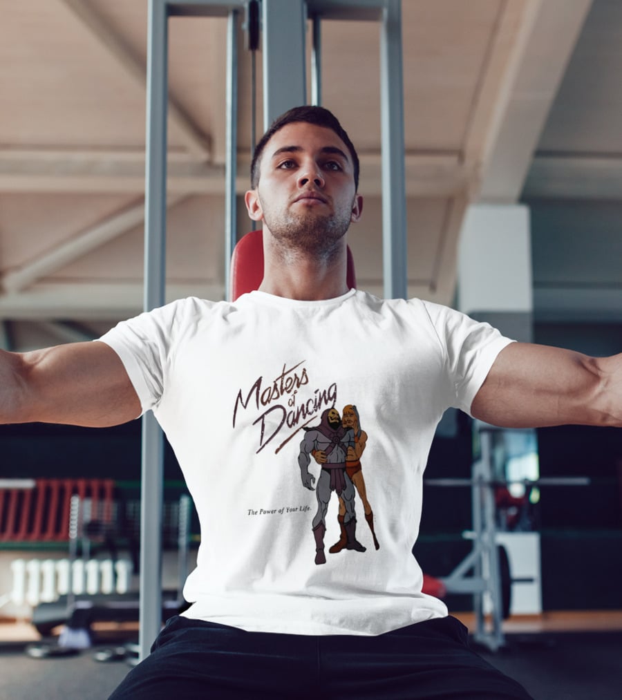 Masters Of Dancing Skeletor He Man The Power Of Your Life Embrace T-Shirt