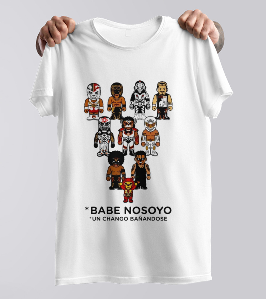 Babe Nosoyo Un Chango Banandose Characters Collection T-Shirt