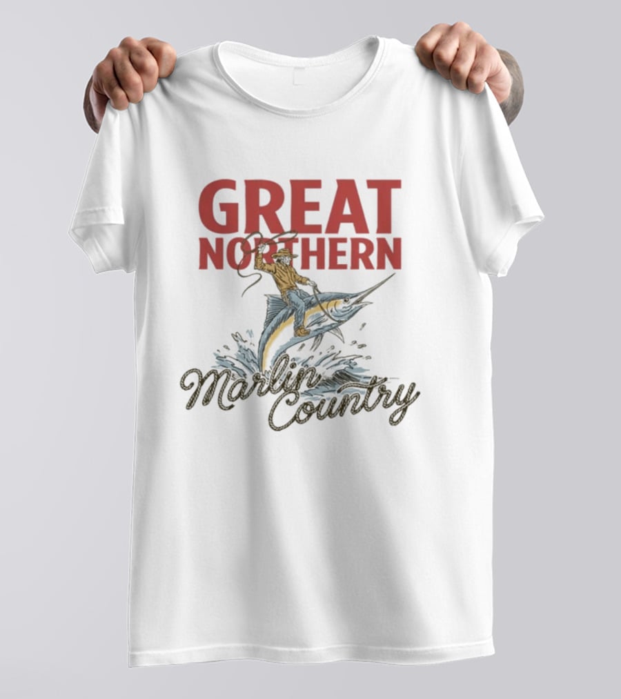 Great Northern Cowboy Riding Marlin Country Adventure T-Shirt