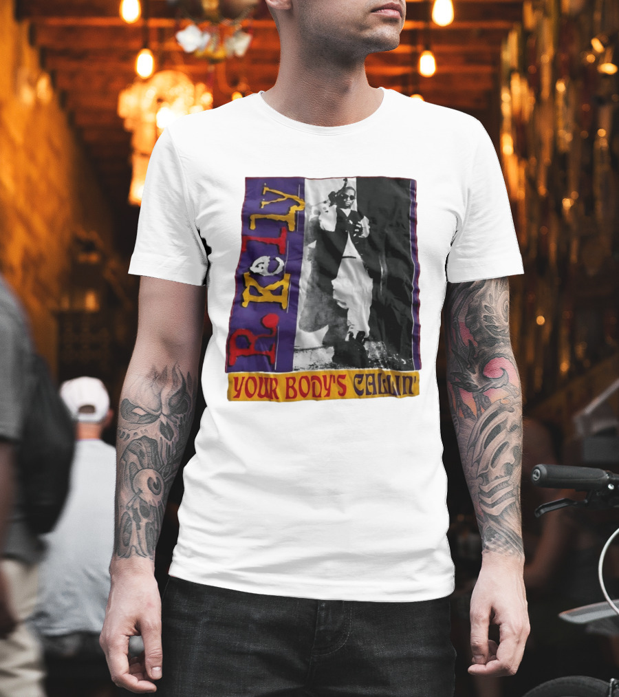 R Kelly Your Body's Callin' Vintage Style Avec Photo Iconique Et Couleurs Vives T-Shirt