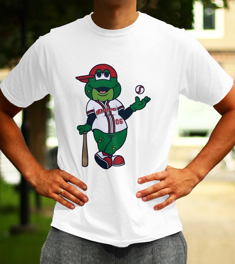 Greenville Drive Reedy Rip'it Frog Baseball Mascot 06 T-Shirt
